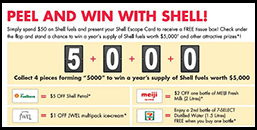 Peel and Win with Shell