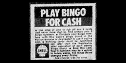 Shell's Play Bingo for Cash Game