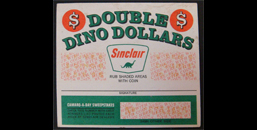 Sinclair Double Dino Dollars Game